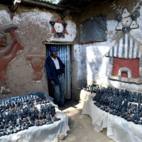 Sovenir vendor in rural Ethiopia