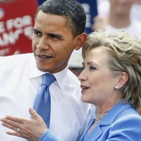 Obama and Clinton